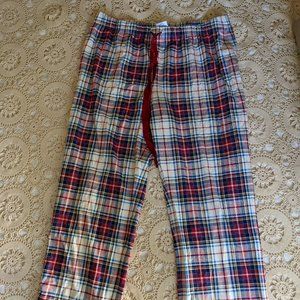 NEW Lands End Plaid Flannel PJ Pants